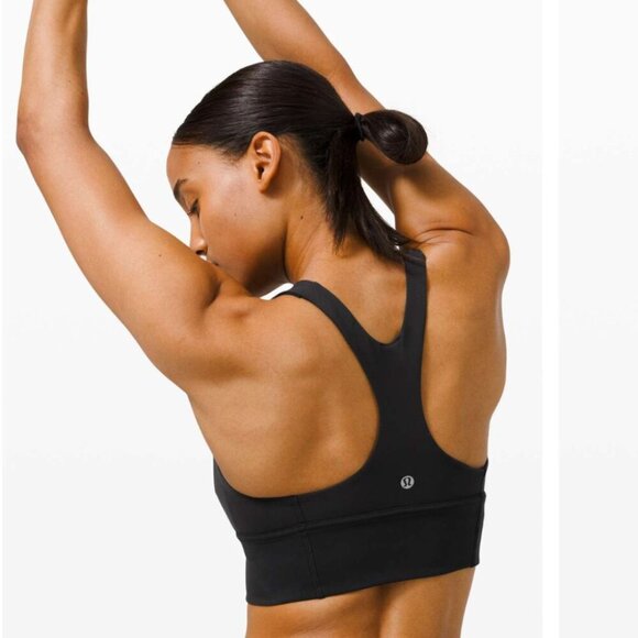 Lululemon Wunder Train Long-Line Bra *Medium Support, C/D Cups Black Size 6 - Picture 2 of 6